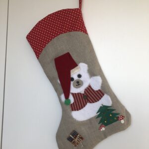 Julesok - Rød m/ juleting